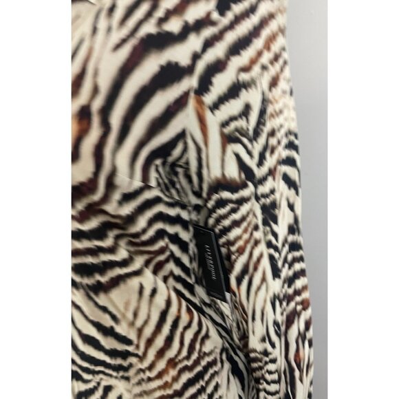 Liverpool Los Angeles Blouse Button Up Allover Patchwork Animal Print Size M NWT - Picture 5 of 16